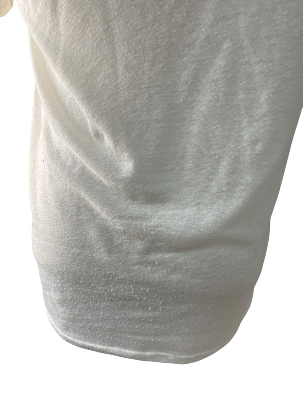 Bershka Striped Linen T-Shirt Ivory - Picture 9 of 11